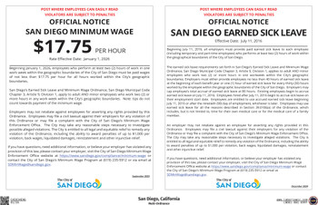 San Diego, California Supplement