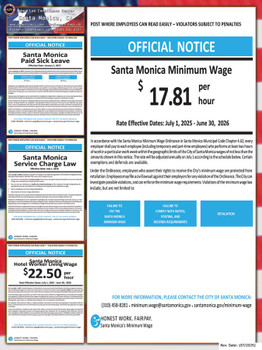 Santa Monica, California Complete City Supplemental Poster