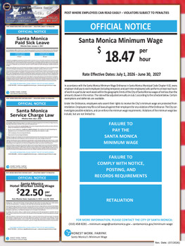 Santa Monica, California Complete City Supplemental Poster