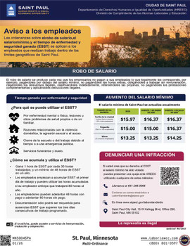 St. Paul, Minnesota Local Ordinance Supplemental Poster