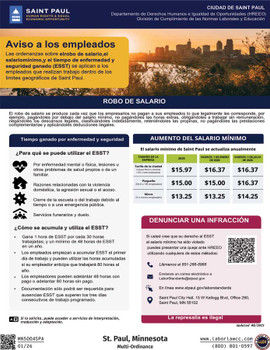 St. Paul, Minnesota Local Ordinance Supplemental Poster
