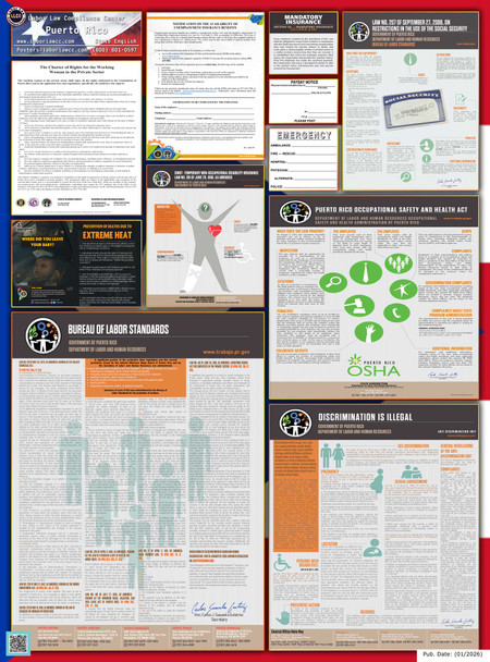 Puerto Rico Territory Labor Law Poster