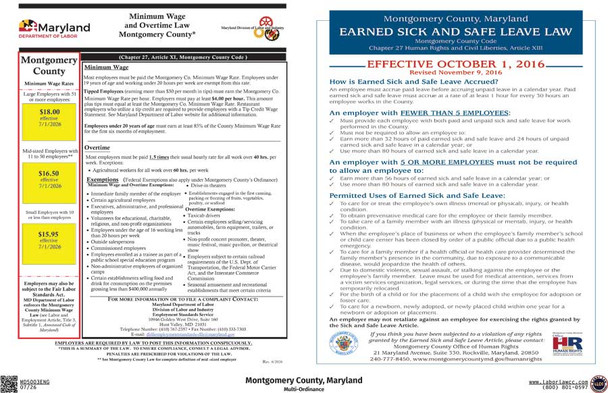 Montgomery County, Maryland Complete County Supplemental Poster