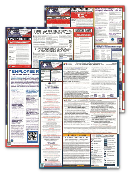 Colorado, Federal, and Contractor Poster Set