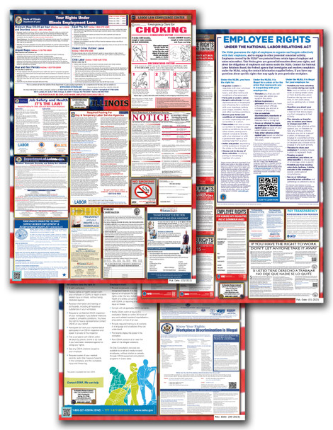 Illinois, Federal, and Contractor Poster Set