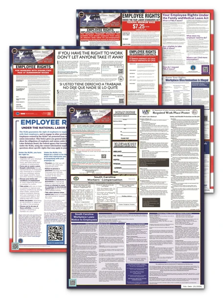 South Carolina, Federal, and Contractor Poster Set