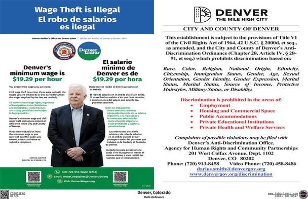 Denver, Colorado Multi-Ordinance Supplemental Poster