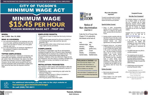Tucson, Arizona Multi-Ordinance Supplemental Poster