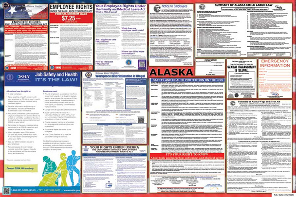 Alaska Labor Law Posters State and Federal Combo Alaska Labor Law Posters State and Federal Combo