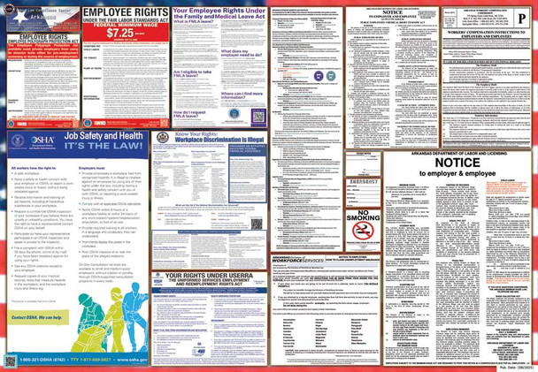 Arkansas Labor Law Posters State and Federal Combo Arkansas Labor Law Posters State and Federal Combo