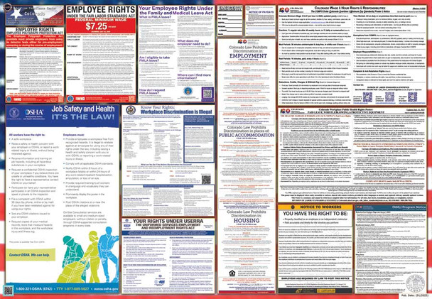 Colorado Labor Law Posters State and Federal Combo