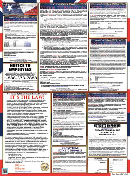 Hawaii State Labor Law Posters
