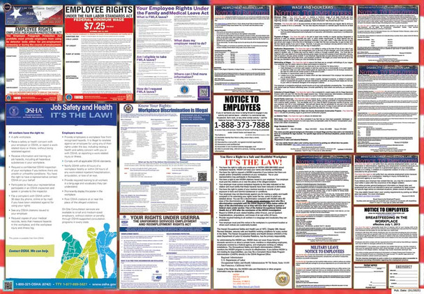 Hawaii Labor Law Posters State and Federal Combo Hawaii Labor Law Posters State and Federal Combo