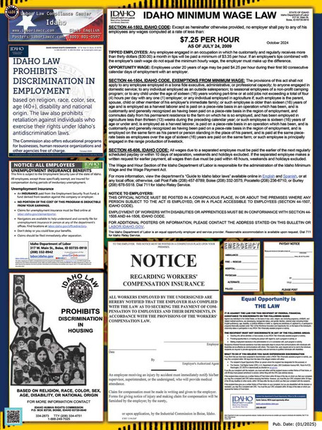 Idaho State Labor Law Posters