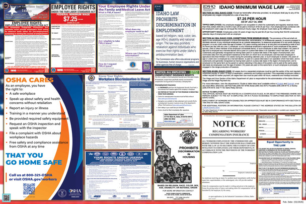 Idaho Labor Law Posters State and Federal Combo