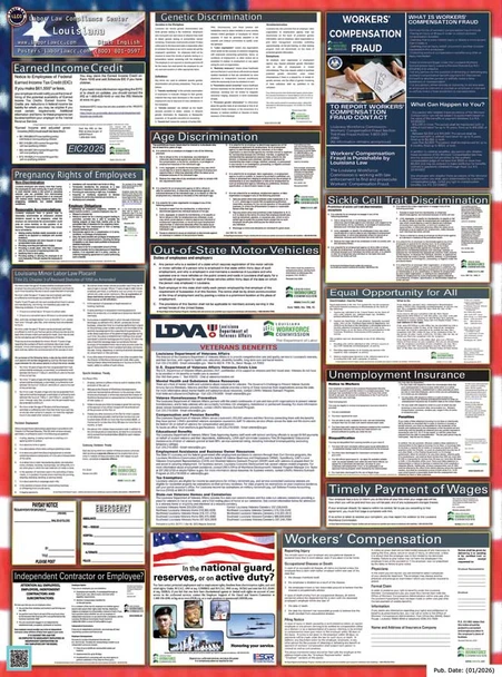 Louisiana State Labor Law Posters