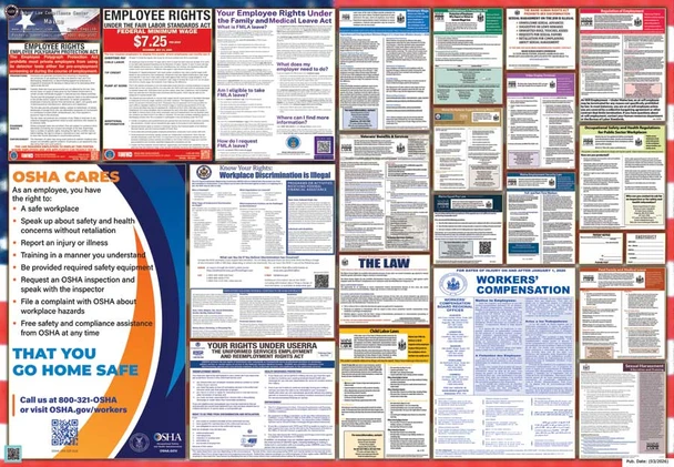 Maine Labor Law Posters State and Federal Combo