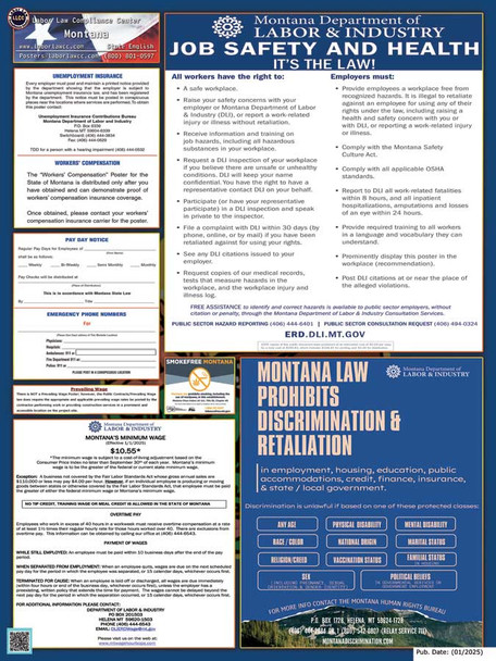 Montana State Labor Law Posters Montana State Labor Law Posters