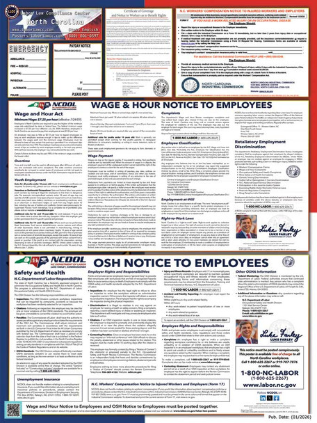 North Carolina State Labor Law Posters