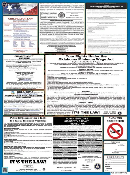 Oklahoma State Labor Law Posters