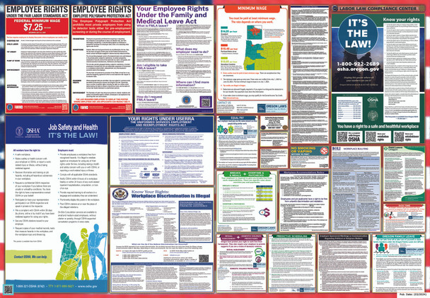Oregon Labor Law Posters State and Federal Combo