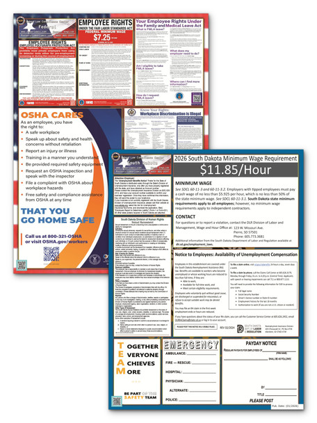 South Dakota State and Federal Poster Set