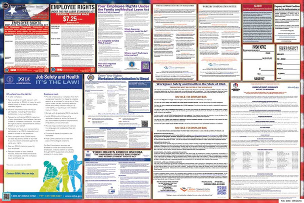 Utah Labor Law Posters State and Federal Combo