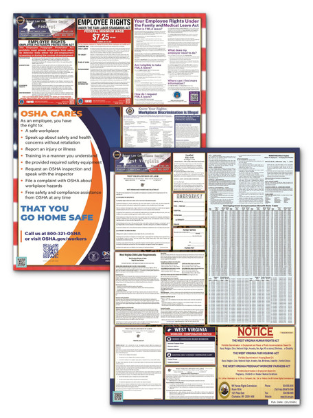 West Virginia State and Federal Poster Set