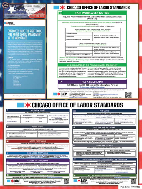 Chicago, Illinois Complete City Ordinance Supplement Poster