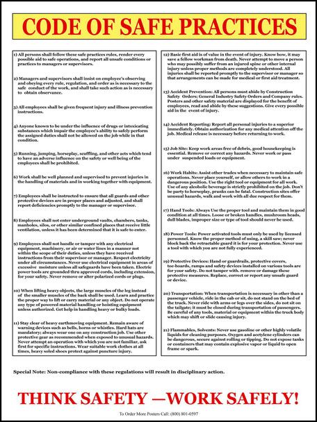 Code of Safe Work Practices