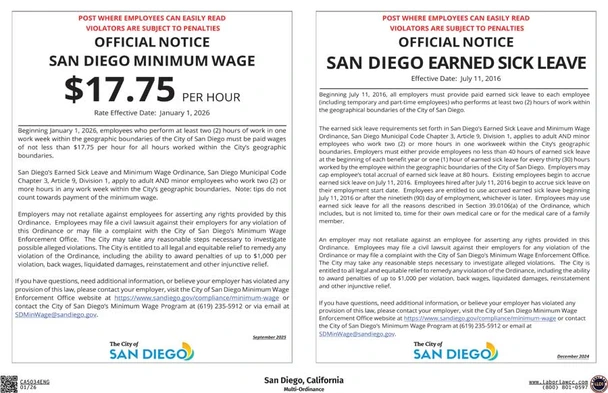 San Diego, California Supplement
