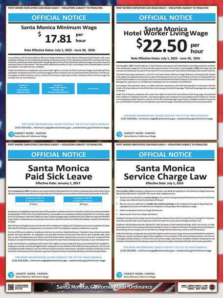 Santa Monica, California Complete City Supplemental Poster Santa Monica, California Complete City Supplemental Poster