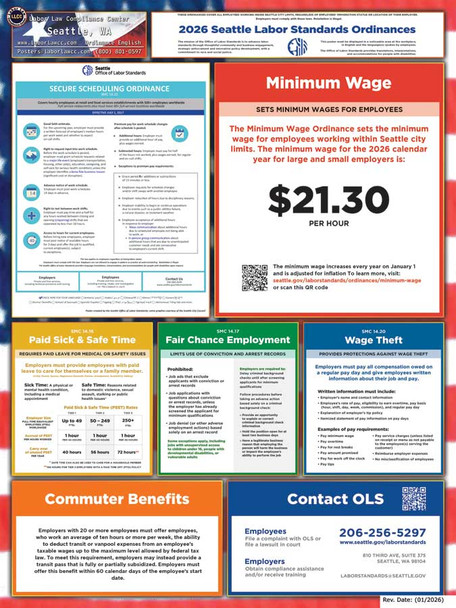 Seattle, Washington Complete City Supplemental Poster