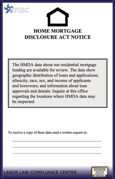 Home Mortgage Disclosure Act Poster