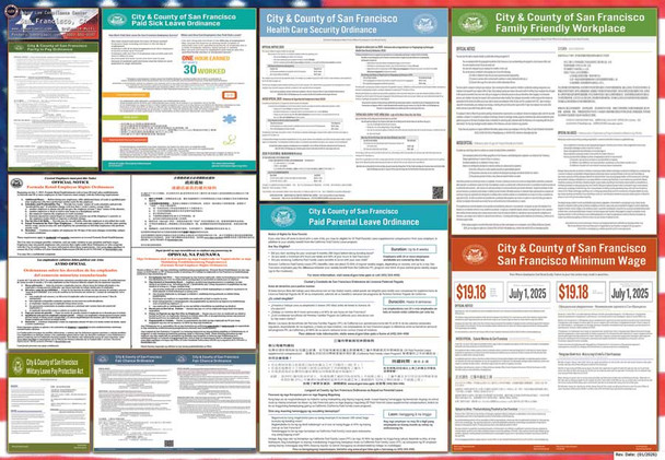 San Francisco, California Multi-Ordinance Poster