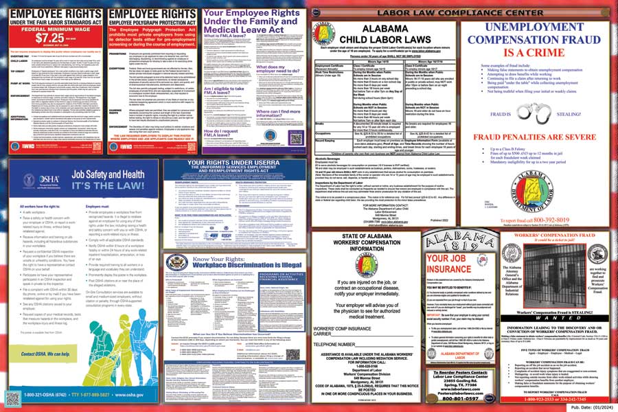 EverythingInOne Alabama Labor Law Posters