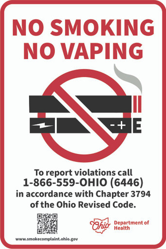 Ohio No Smoking Posting