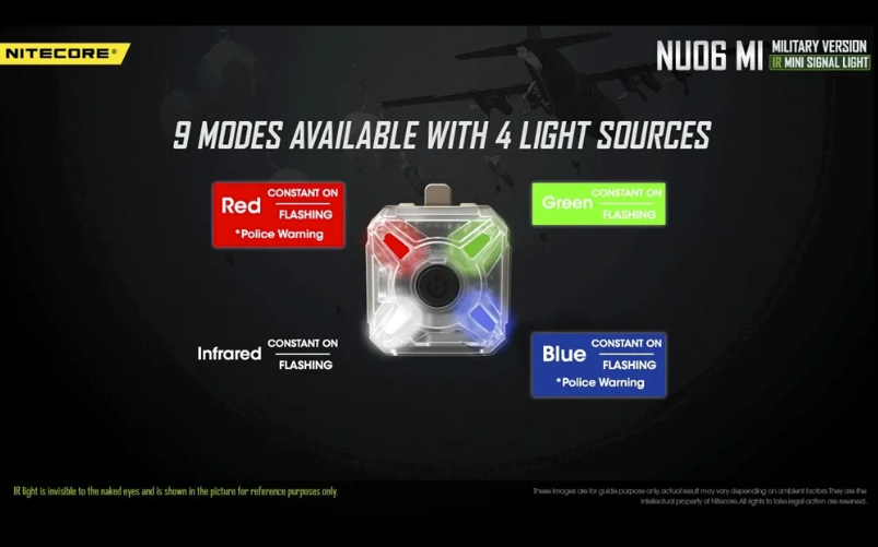 NITECORE NU06 MI 4 Sorgenti Luminose IR Infrarossi Tattici - Foto 12