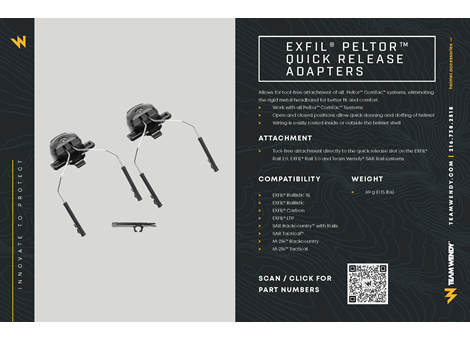 Team Wendy EXFIL Peltor Quick Release Adapters | Blaze Defense Systems