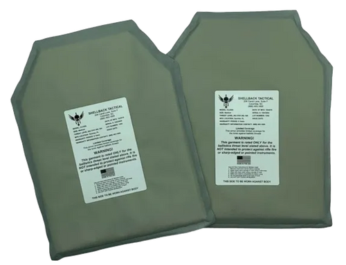 Shellback IIIA Soft Armor (NIJ HG2) (Set of 2) - angled product view