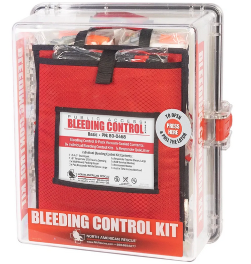 Public Access Bleeding Control Station 8 Pack Vacuum Sealed - detail view
