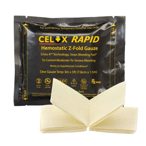 Celox Rapid Hemostatic Gauze - angled product view