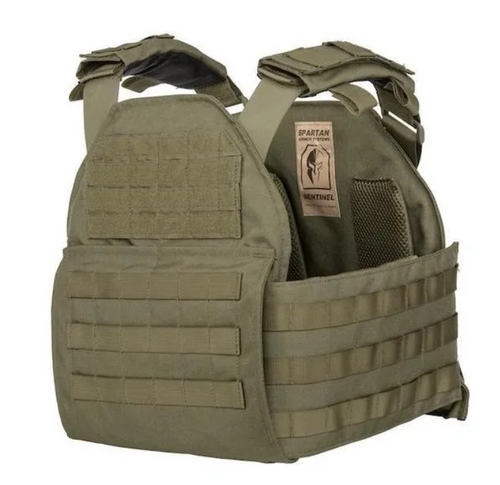 Spartan Armor Systems Sentinel Legion XL Plate Carrier (Gen 1) - OD Green - detail view