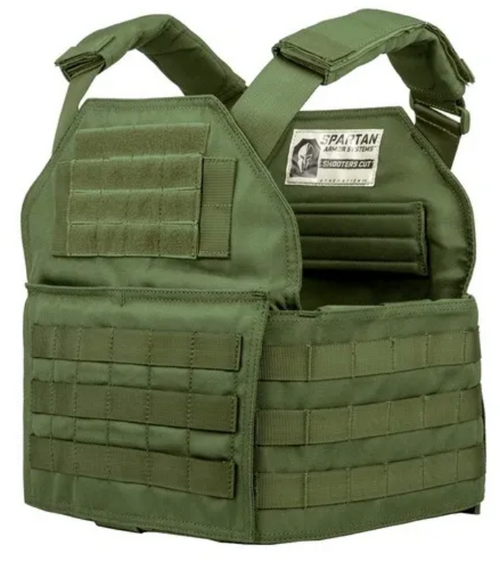 Spartan Armor Systems Shooters Cut Plate Carrier - angled product view