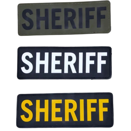 SHERIFF PVC Identification Panel Large (10 x 3) | Blaze Defense