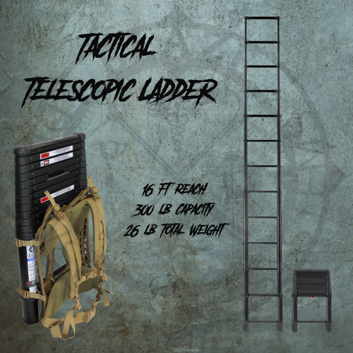 Telescopic Tactical Ladder 16′ Reach — 12.5′ | Blaze Defense Systems