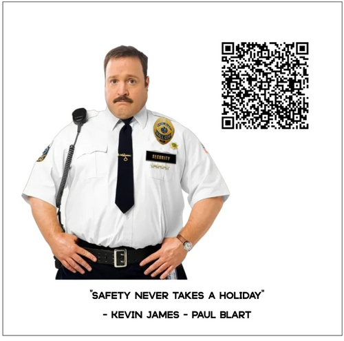 Safety Never Takes a Holiday Decal - main product image