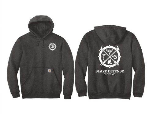 Blaze Carhartt Hoodie - side profile view