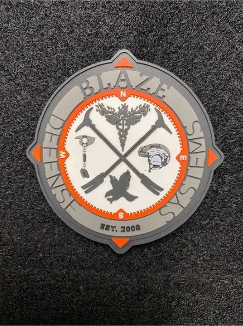 New Blaze Defense Systems Patch - side profile view