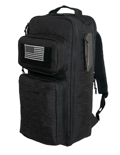 Tactical Single Sling Laser Cut Pack - side profile view